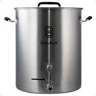 BrewBuilt 50 Gallon Stainless Steel Brewing Kettle false bottom