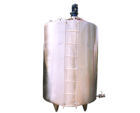 Large milk tank converted to mash lauter tun