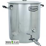 BrewMaster 14 Gallon Beer Brewing Kettle, 2 Couplings, Ball Valve, Nipple