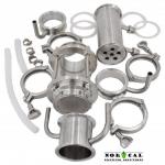 Soxhlet - with Condenser - Tri Clover 3 Inch - Disassembled