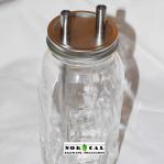 Distilling Thumper for Ball, Kerr, or Mason Wide Mouth canning jar on Jar
