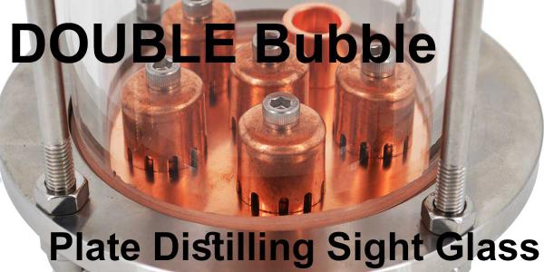 NorCal Brewing Solutions Double Bubble Plate Distilling Sight Glass