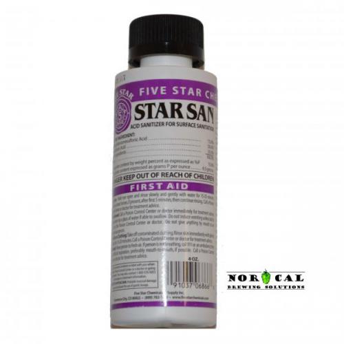 Star San Acid Based Sanitizer by Five Star Chemicals 4 ounce bottle