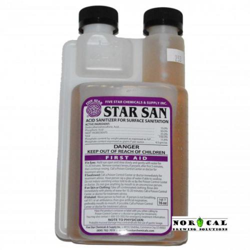 Star San Acid Based Sanitizer by Five Star Chemicals 16 ounce bottle