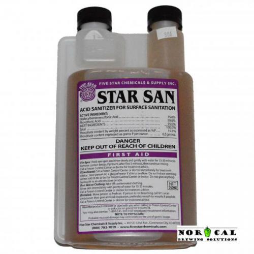 Star San Acid Based Sanitizer by Five Star Chemicals 32 ounce bottle