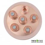 4 Inch Copper Bubble Plate with Downcomer, Gasket