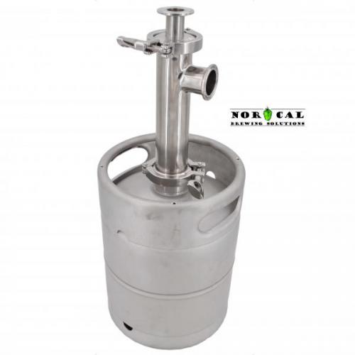 10 Liter (2.5 Gallon) Sanke Keg Distilling Thumper - 1.5