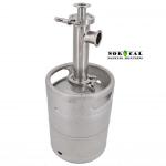 10 Liter (2.5 Gallon) Sanke Keg Distilling Thumper - 1.5" Tri Clover Connection