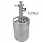 10 Liter (2.5 Gallon) Sanke Keg Distilling Thumper - 2" Tri Clover Connection