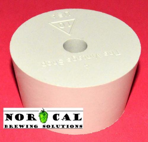 Stopper Rubber Bung No.10 Drilled for plastic carboy, airlock Top