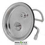 Cornelius Keg Lid with Full Coupler Bottom View