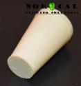 No. 000 solid rubber stopper bung plugs airlock hole side view