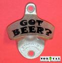 Bottle Opener - Starr X - Wall Mount - Metal - Got Beer?