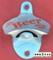 Bottle Opener - Starr X - Wall Mount - Metal - Ice Cold Beer Served Here