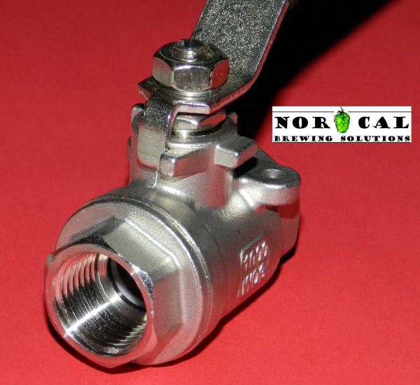 Stainless Steel 304 Mini Ball Valve Female X Male Double4U 1//2 inch NPT Ball Valve