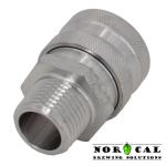 Quick Disconnect Female to Half Inch NPT Male End Stainless Steel