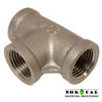 304 stainless steel 1/2" NPT Female Tee