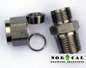 Compression Fitting Half Inch Male NPT x Half Inch Tube Disassembled