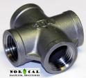 Fitting - Cross - 1/2 NPT Female - Stainless Steel