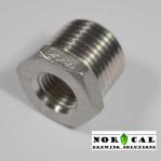 Bushing Half Inch NPT Male to Quarter Inch NPT Female