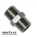Hardware Fitting 1/2" NPT Hex Nipple x 1-9/16 inches long 304 Stainless Steel