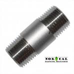 Hardware Fitting 1/2" NPT Nipple x 2 inches long 304 Stainless Steel