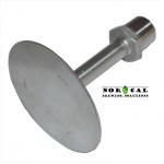 NorCal Brewing Solutions Stainless Steel Sparge Diffusion Plate with half inch Male NPT connection bottom