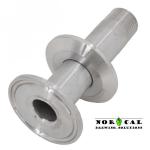 Tri-Clover Pipe Connect - 1.5 Inch Tri Clover x 1.5 inch Tri Clover x .5 inch NPT Male 2