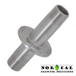 1.5" Tri Clover to 4" NPT Nipple Connect