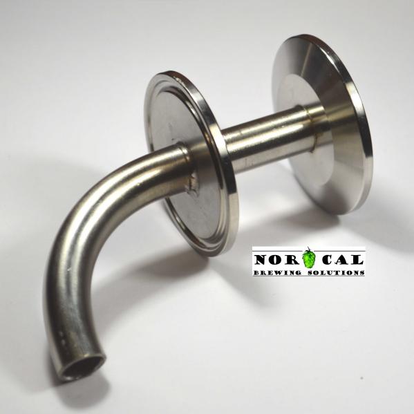 Tri Clamp 2 inch x 1.5 in Glacier Tanks - Stainless Steel SS304 / 3A 3 Pack Drop U Bend 
