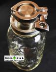 Jaybird 2" Tri-Clover 64 Ounce 2 Quart canning jar yeast harvester