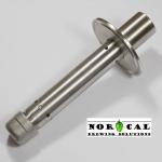 2 Inch Tri Clover x 1/2 Inch NPT Coupling Pass Through Spray Head