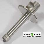 3 Inch Tri Clover x 1/2 Inch NPT Coupling Pass Through Nipple