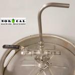 Ultimate Sanke Keg Cross Fermenter Kit Closeup Top View on Keg