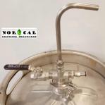 Sanke Keg Tee Fermenter Kit on Keg