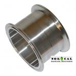 3 Inch Stainless Steel Tri Clover Clamp Filter Barrel Angle View