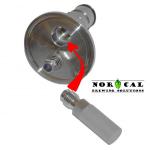 Ultimate Corny Ball Lock Gas In with PRV 1.5 inch Tri Clover with Airstone