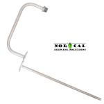 Jaybird 2" Tri Clover, Tri Clamp Blow Off Tube with Thermowell, MNPT Out Port