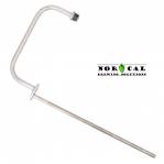 Jaybird 1.5" Tri Clover, Tri Clamp Blow Off Tube with Thermowell, MNPT Out Port