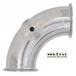 Tri Clover - Elbow - 90 Degree - 3" and TC Port - 1.5"