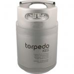 Torpedo Stainless Steel Ball Lock Keg - 2.5 Gallon - Cornelius (Corny) compatible