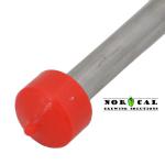 Plastic racking cane tip for half inch diameter stainless steel on cane