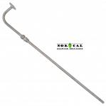 Stainless Steel racking cane adjustable height NPT Pass Through 1.5