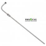 Stainless Steel racking cane adjustable height NPT Pass Through Male NPT