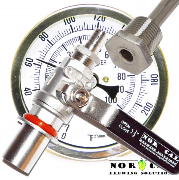 Shop for hardware - thermometers, valves, thermowells at NorCal Brewing Solutions